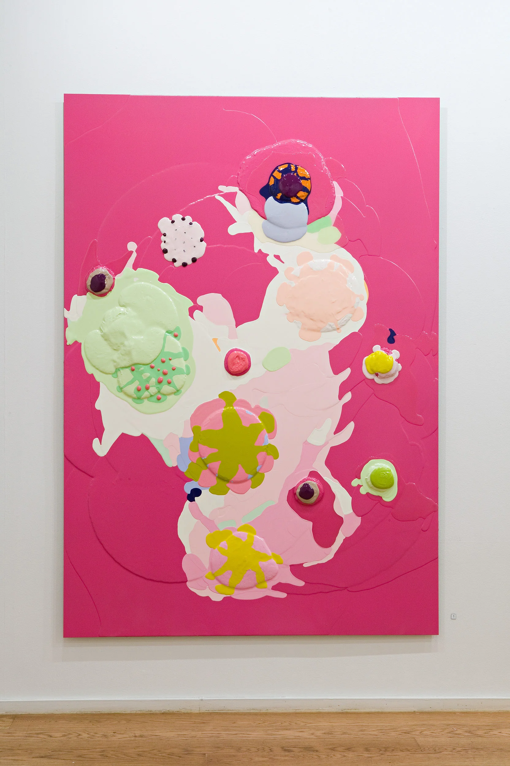Happy Birthday Jack . 2005. Lacquer and epoxy on aluminium. 180 x 125 cm.