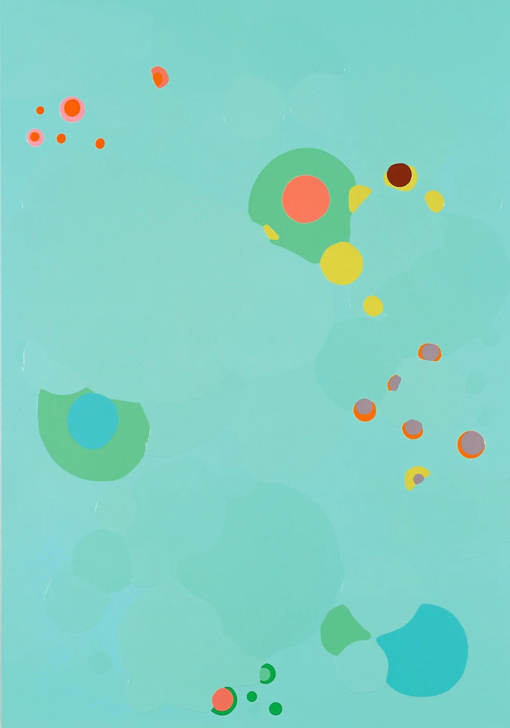 Pingo # 1 . 2001. Lacquer on aluminium. 200 x 140 cm.