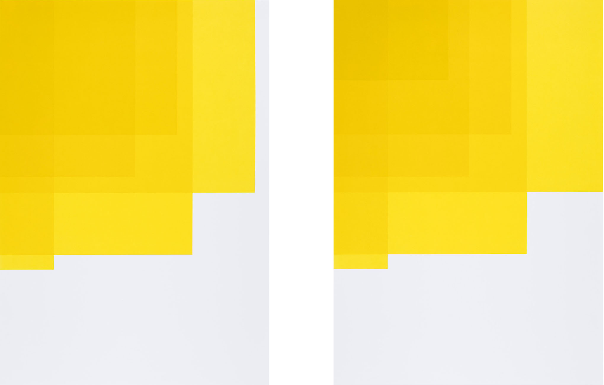  Collecting Colors (Yellow I + II), 2016. Silkscreen print 100 x 70 cm. Ed. 4 
