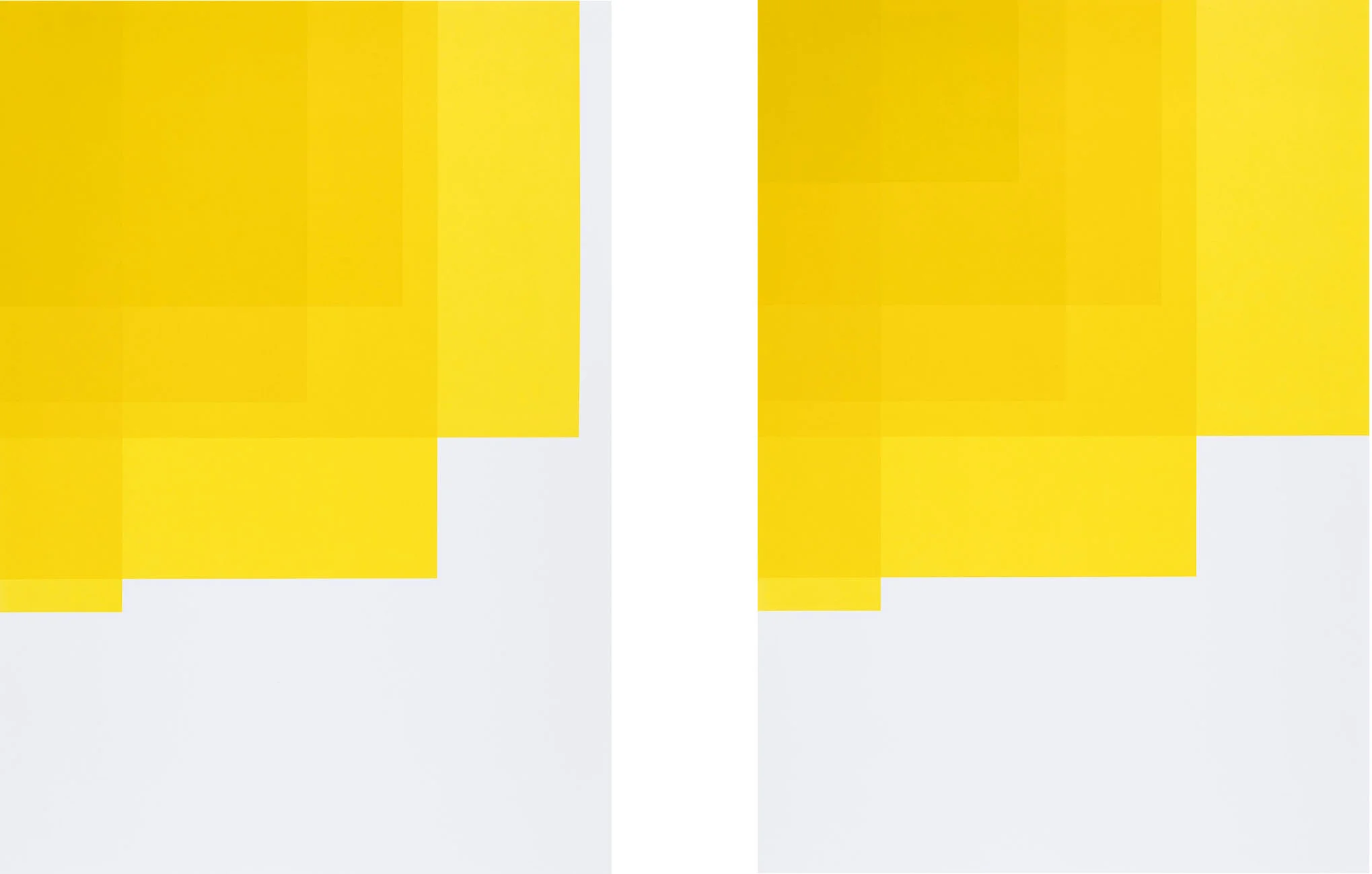 Collecting Colors (Yellow I + II), 2016. Silkscreen print 100 x 70 cm. Ed. 4