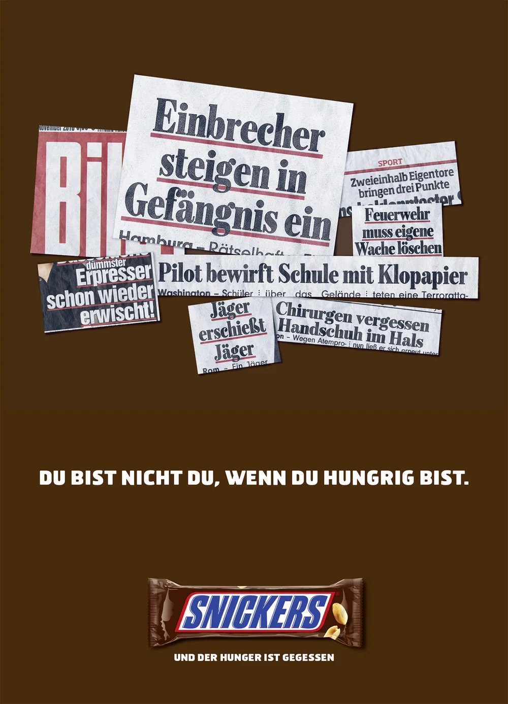 Snickers You Re Not You When You Re Hungry Julian Dany Kreativdiesdas