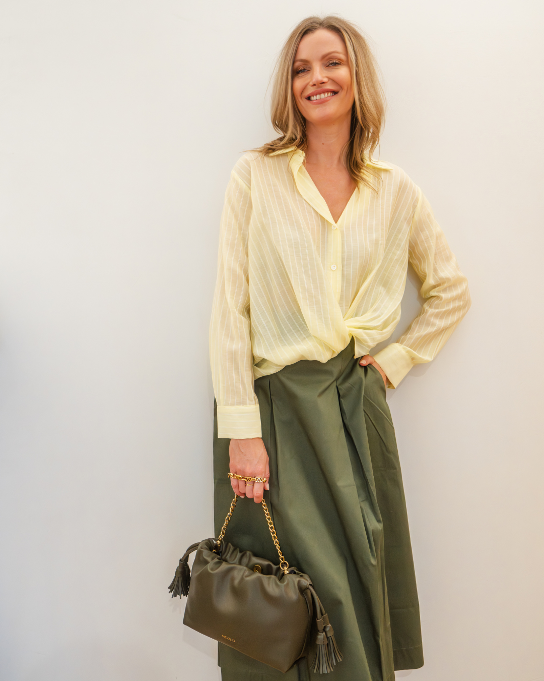 Signature Khaki Lange Rok