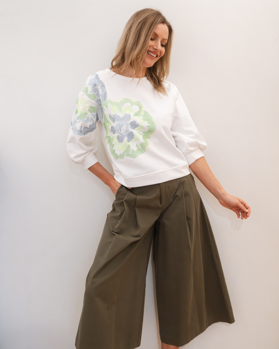 Senso Broekrok in Wit, Ecru, Khaki en Beige