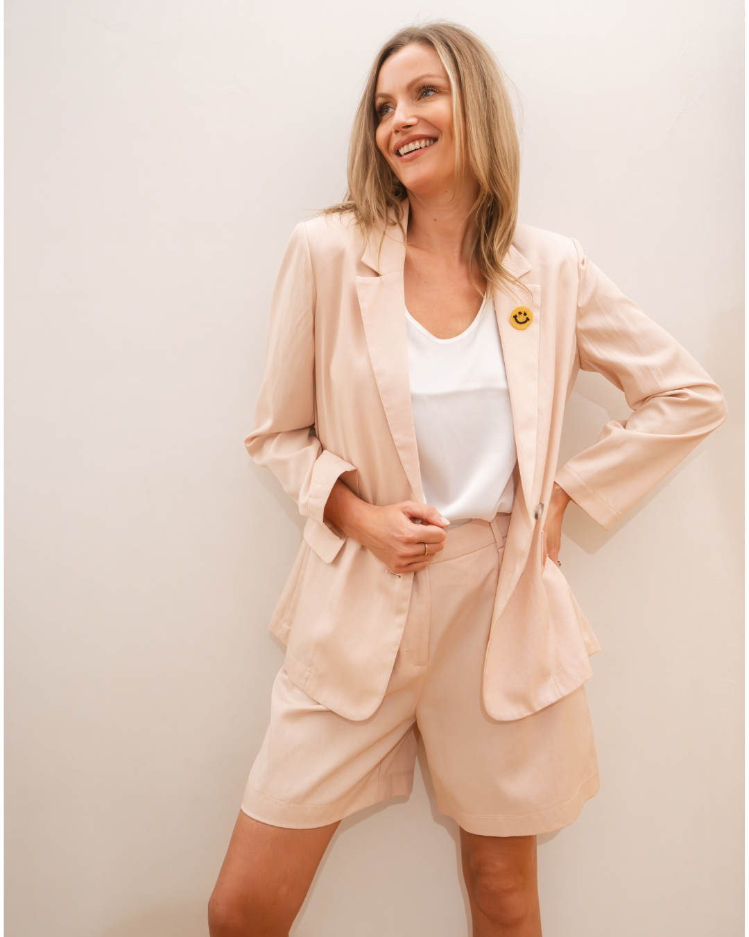 Smiley Pastel Roze Smiley Suit – Blazer €279 / Short €157