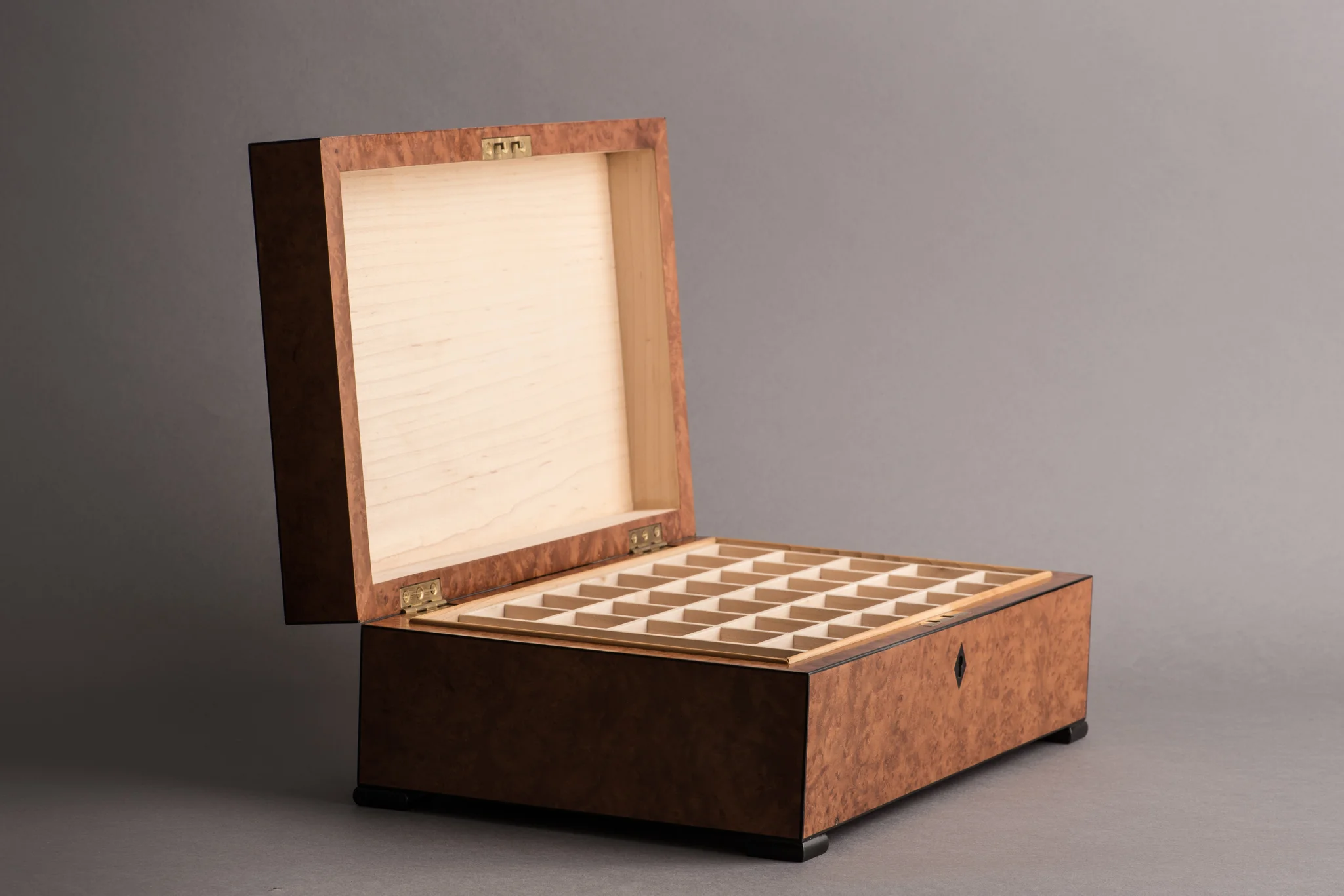Burr Walnut Jewellery Box