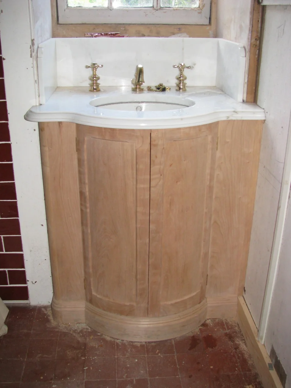 Bow-fronted Vanity cabinet in cherry for Aldourie Castle_0.jpg