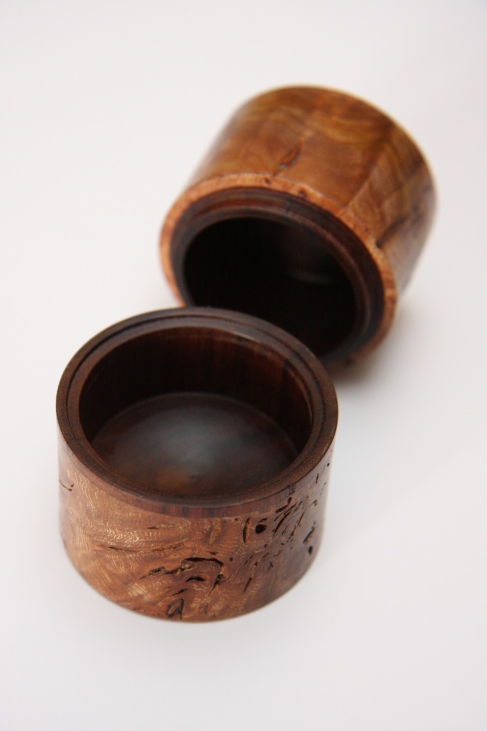turned ring box in burr elm and rosewood.jpg