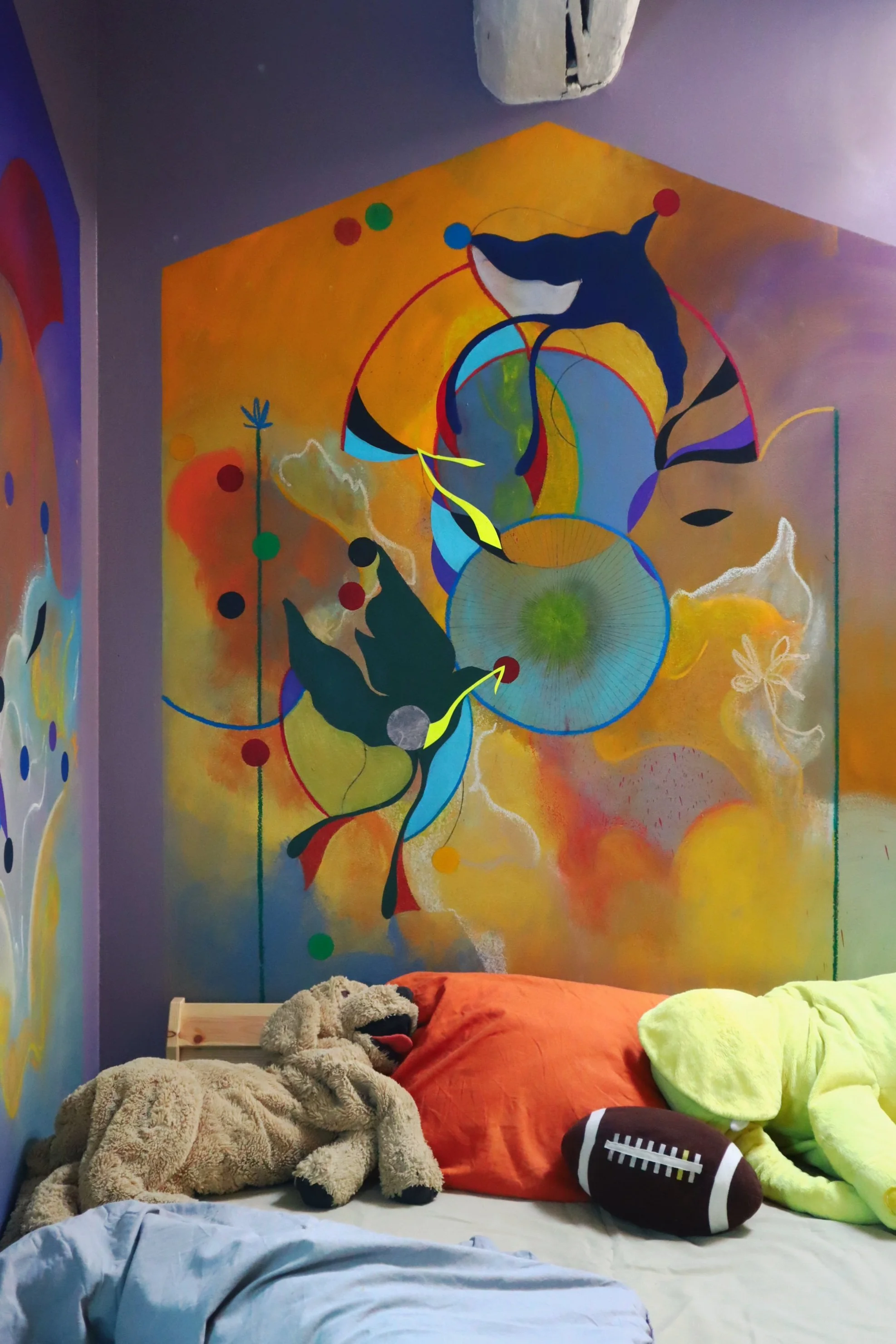Architectural Project (bedroom) 

Mixed techniques on wall, 250 x 450 cm, 2026