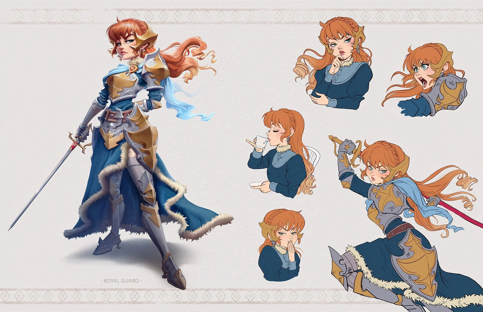 Royal Guard - Character Design (personal project)
