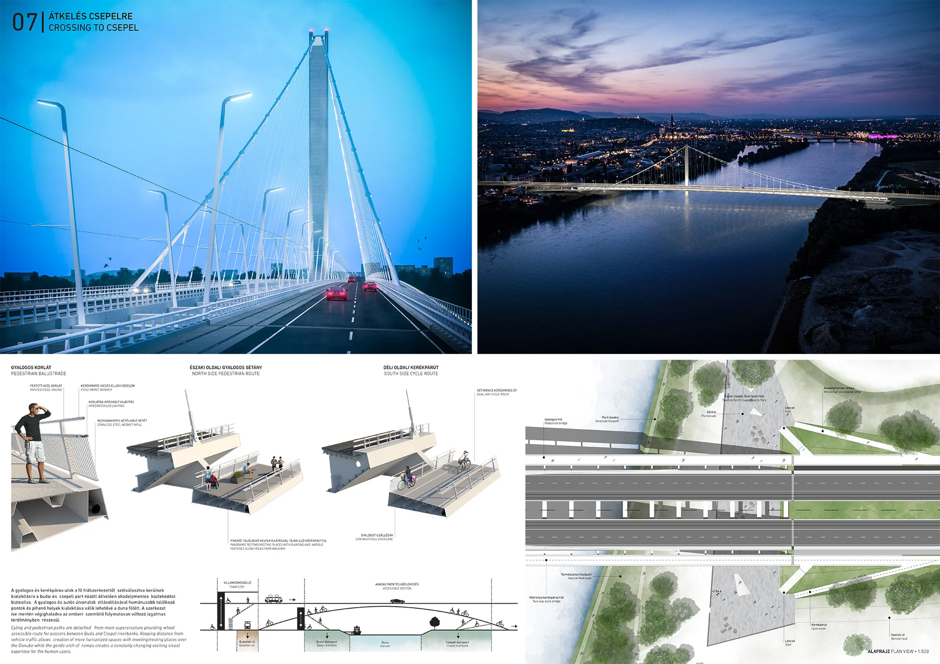 BFS — Pestszentlorinc bicycle-pedestrian bridge