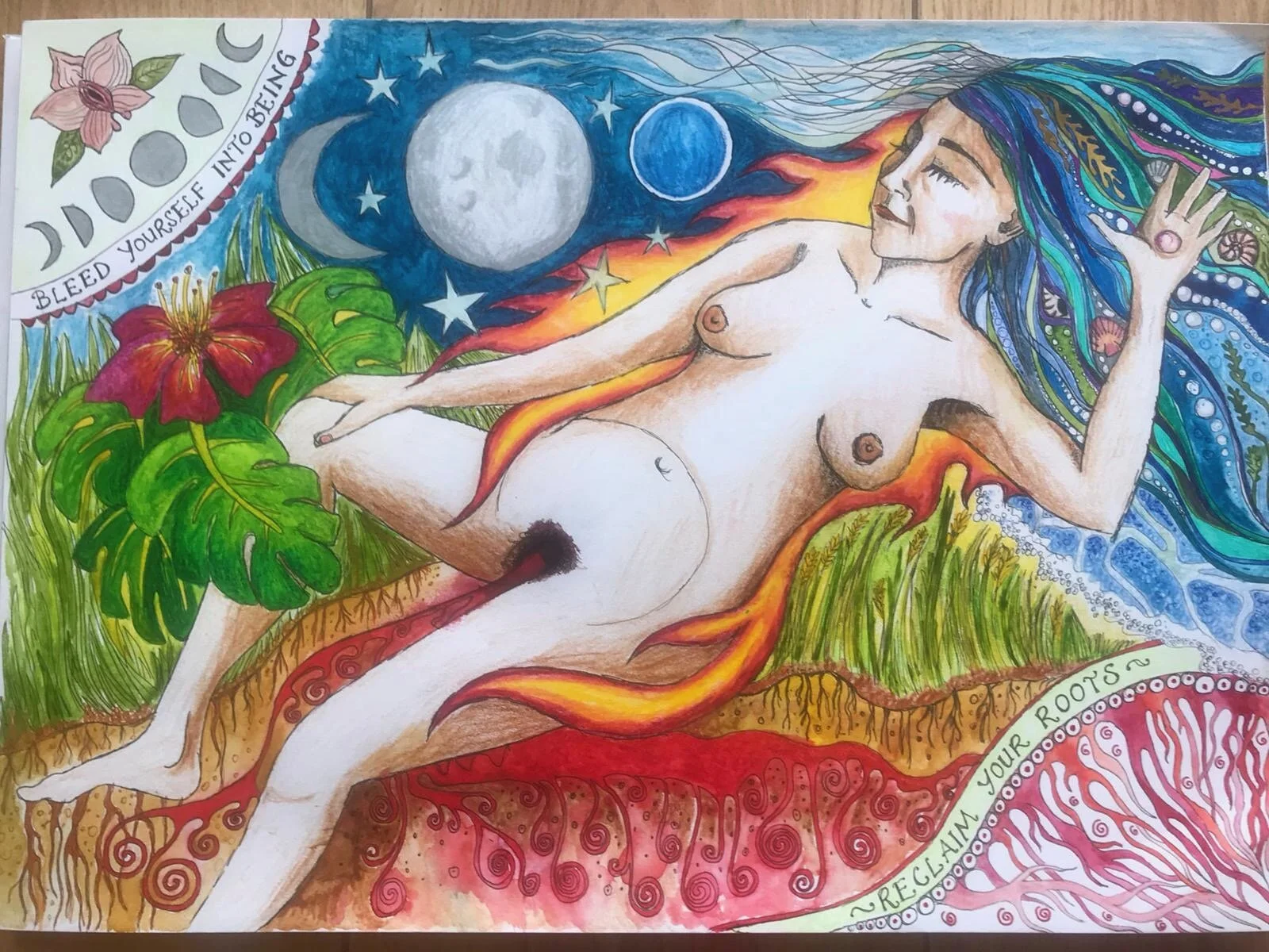 Bleed yourself into being