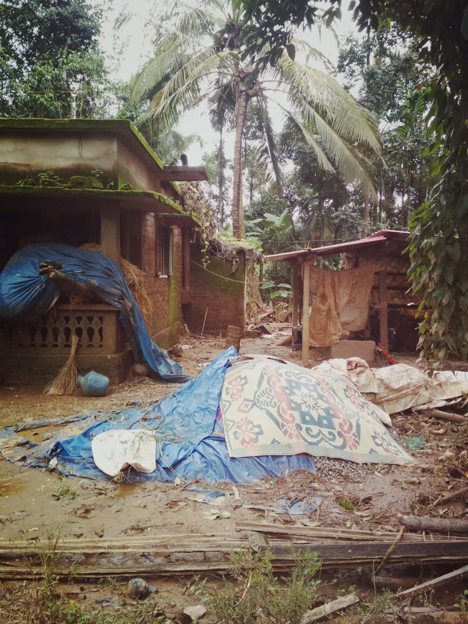 Flood devastation in Kottayam, surveyed by CBM India staff.