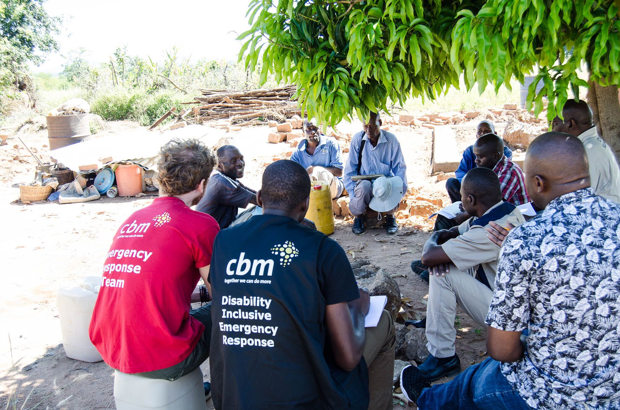CBM’s Emergency Response team at work in Zimbabwe (c) CBM