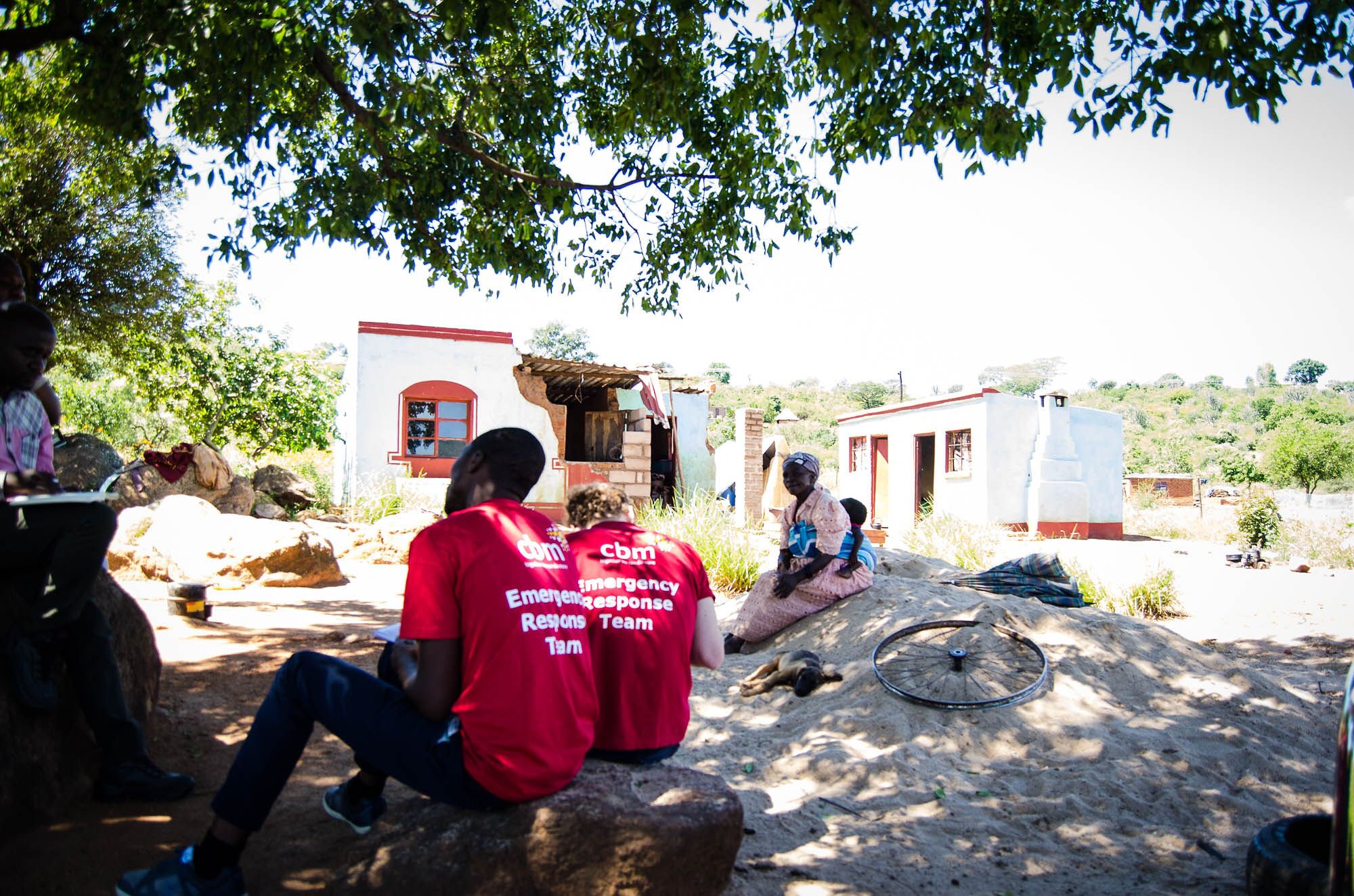 CBM’s Emergency Response team at work in Zimbabwe (c) CBM