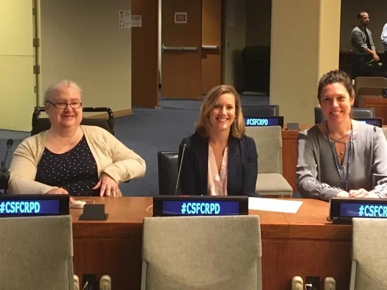 Dr. Mary Keogh with CBM Colleagues the Convention of States Parties on the Rights of Persons with Disabilities