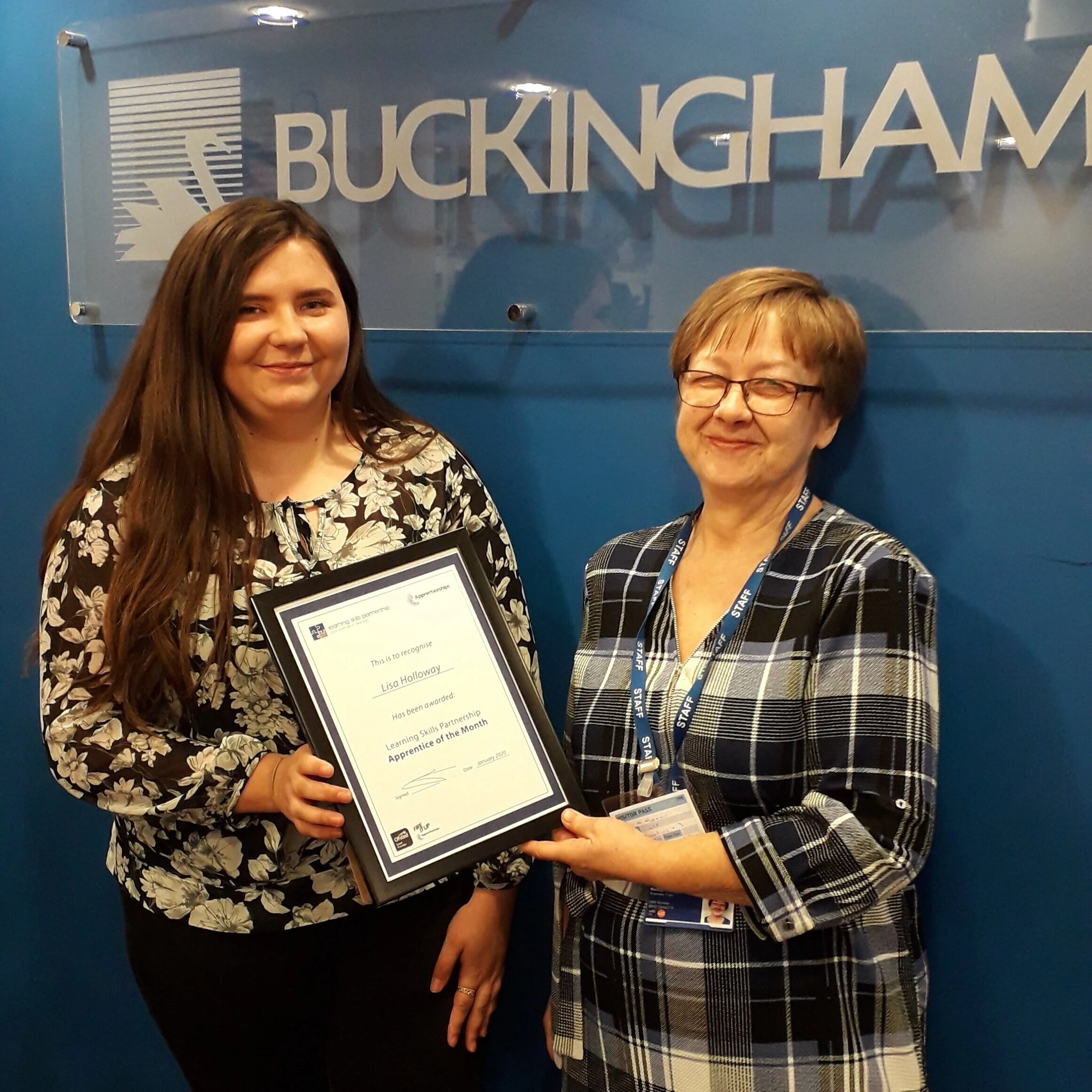 Apprentice of the Month - January 20