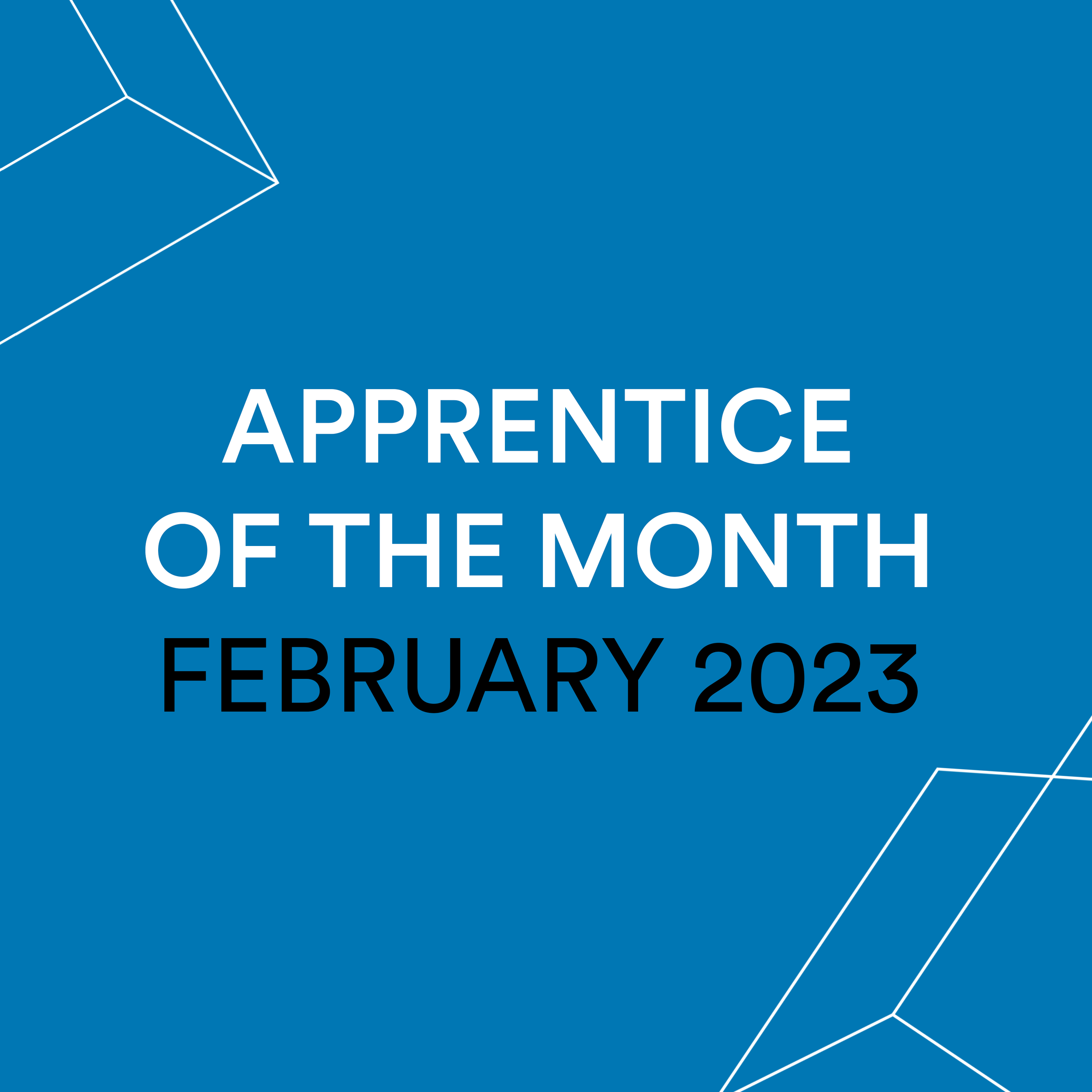 Apprentice of the Month - February 23