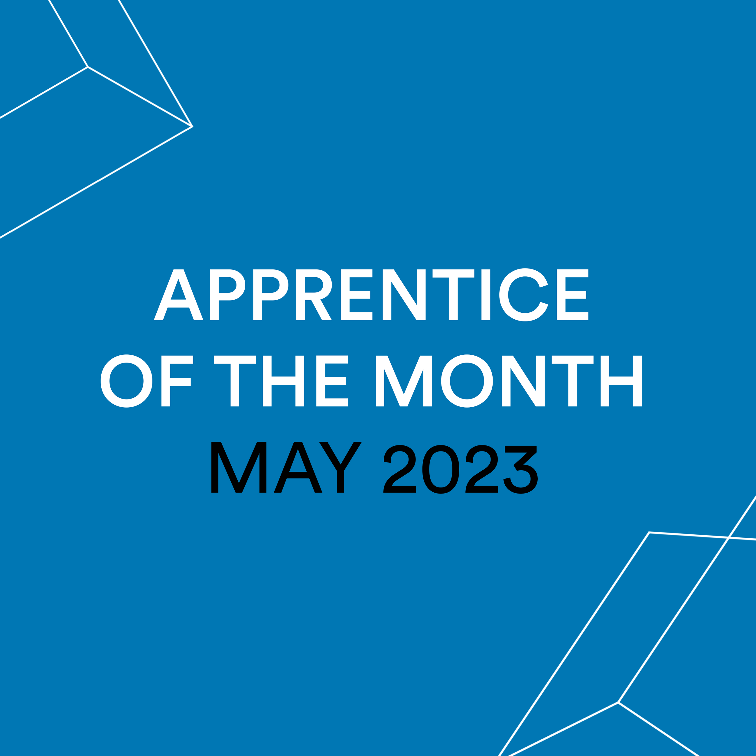 Apprentice of the Month - May 23