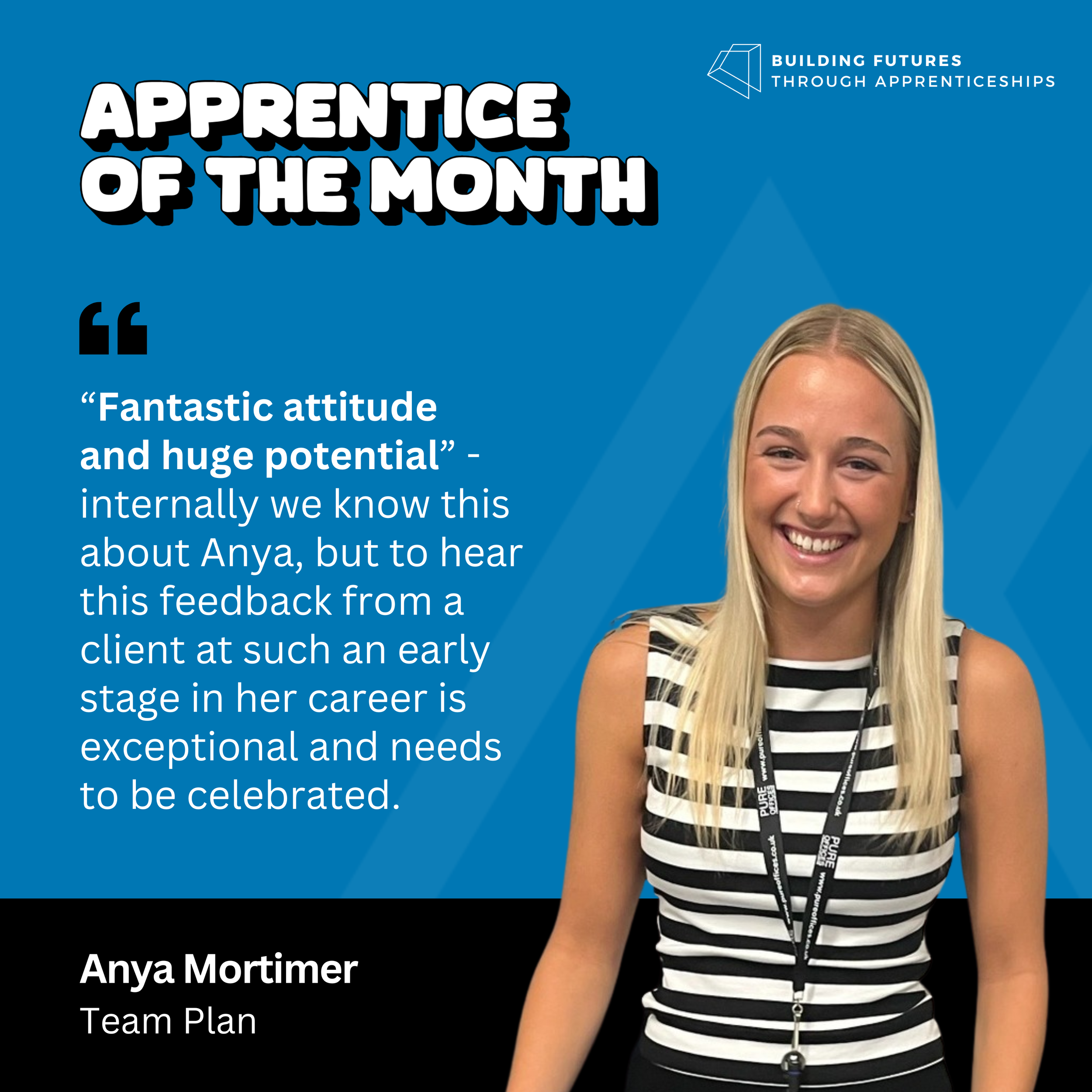 Apprentice of the Month - November 25