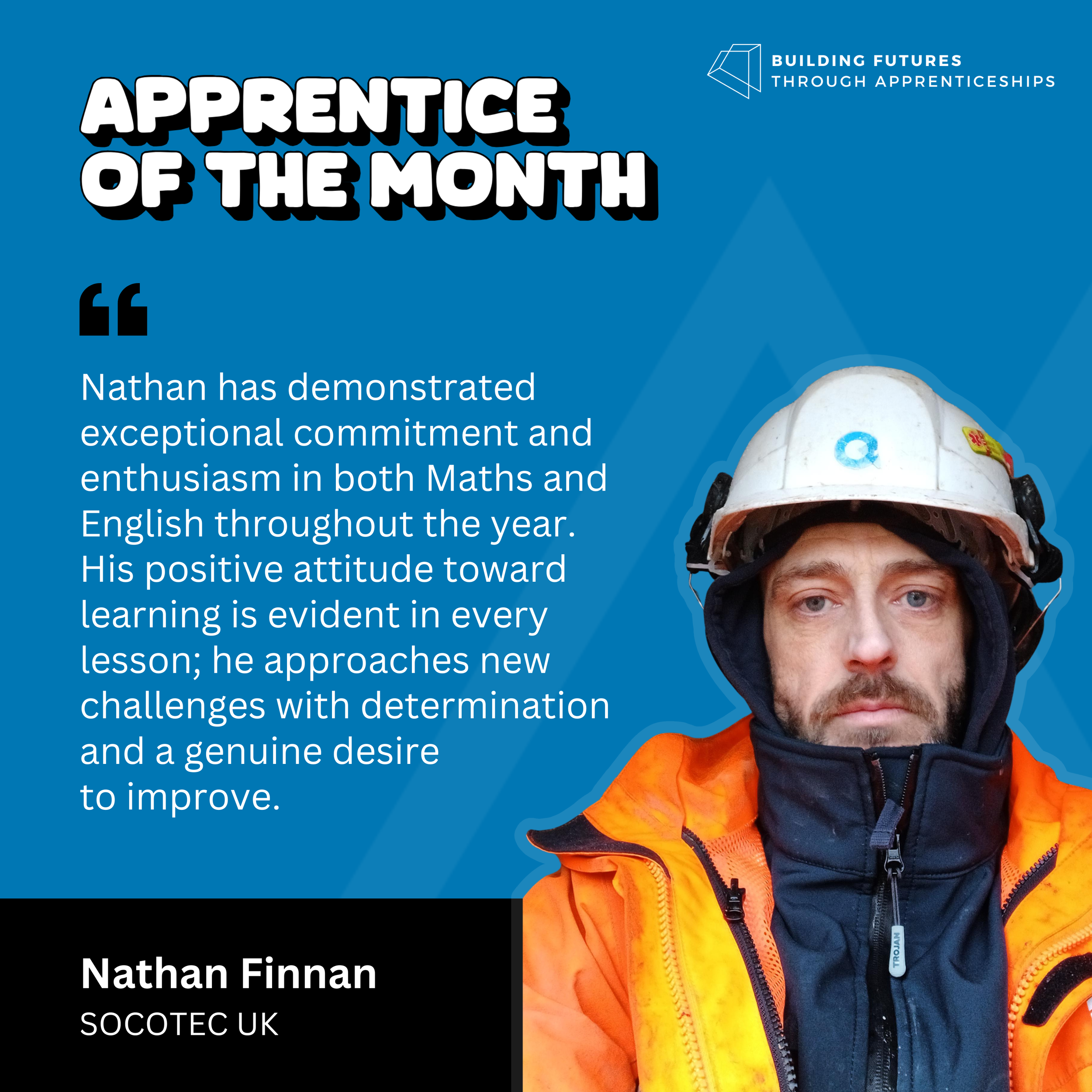 Apprentice of the Month - January 26