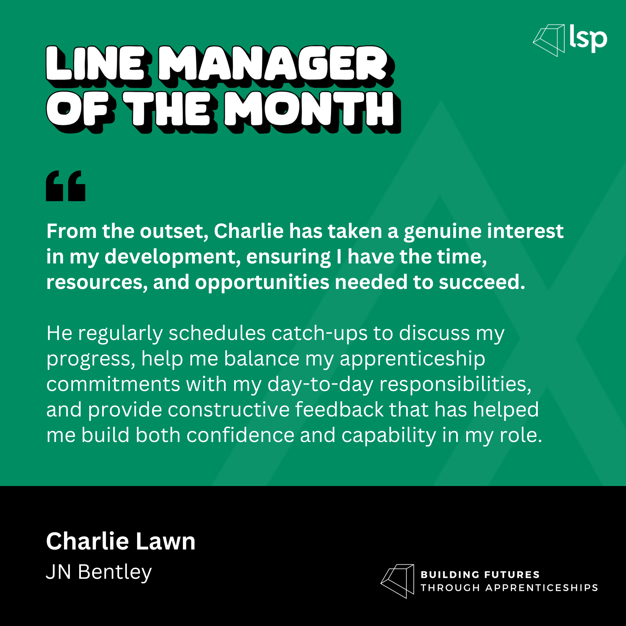 Line Manager of the Month - May 2026
