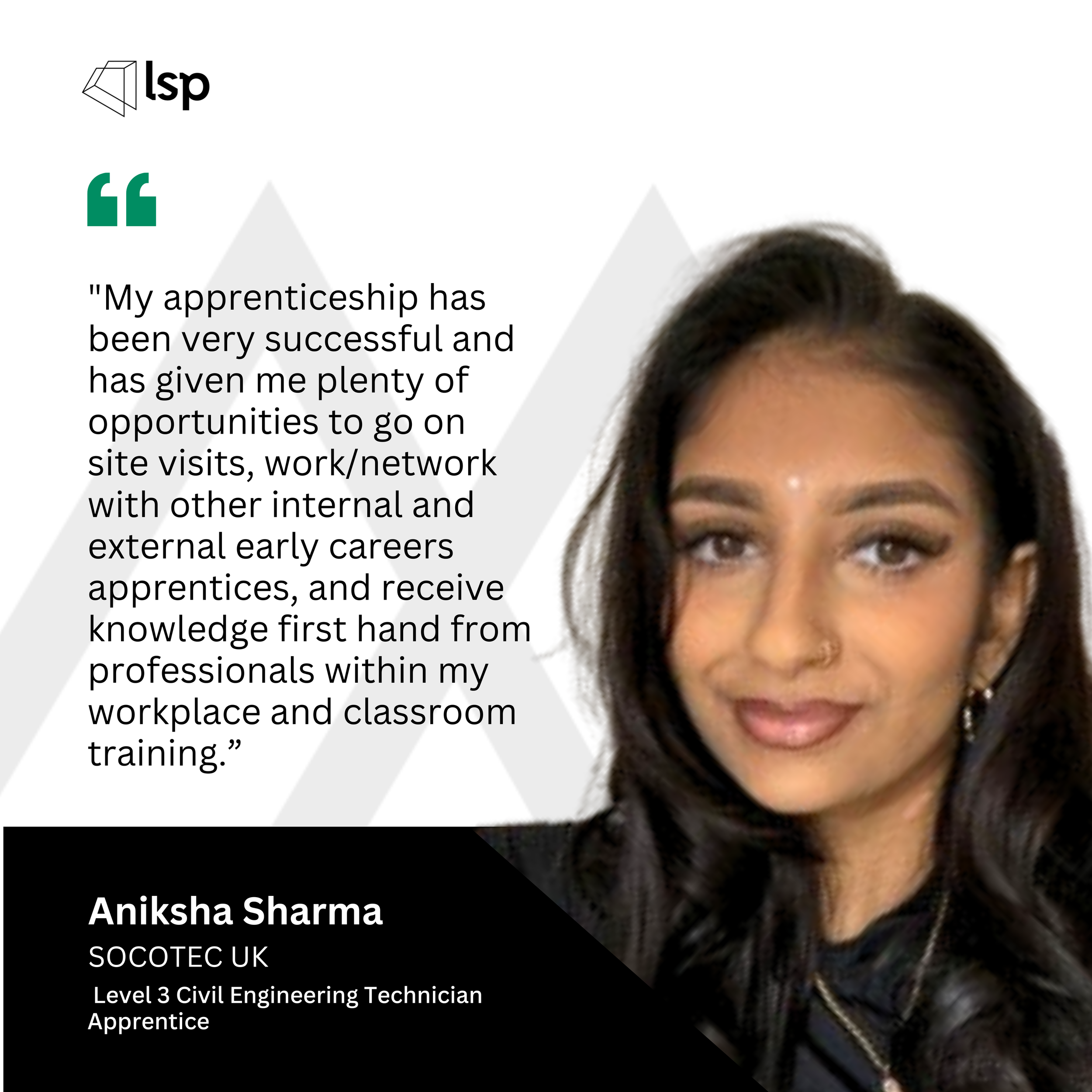 Aniksha's Apprenticeship Journey