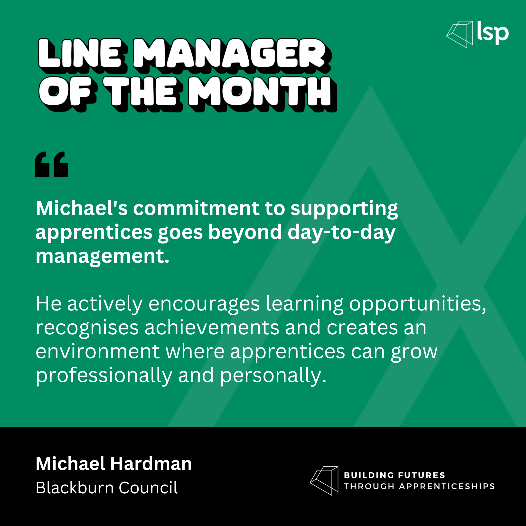 Line Manager of the Month - July 2026