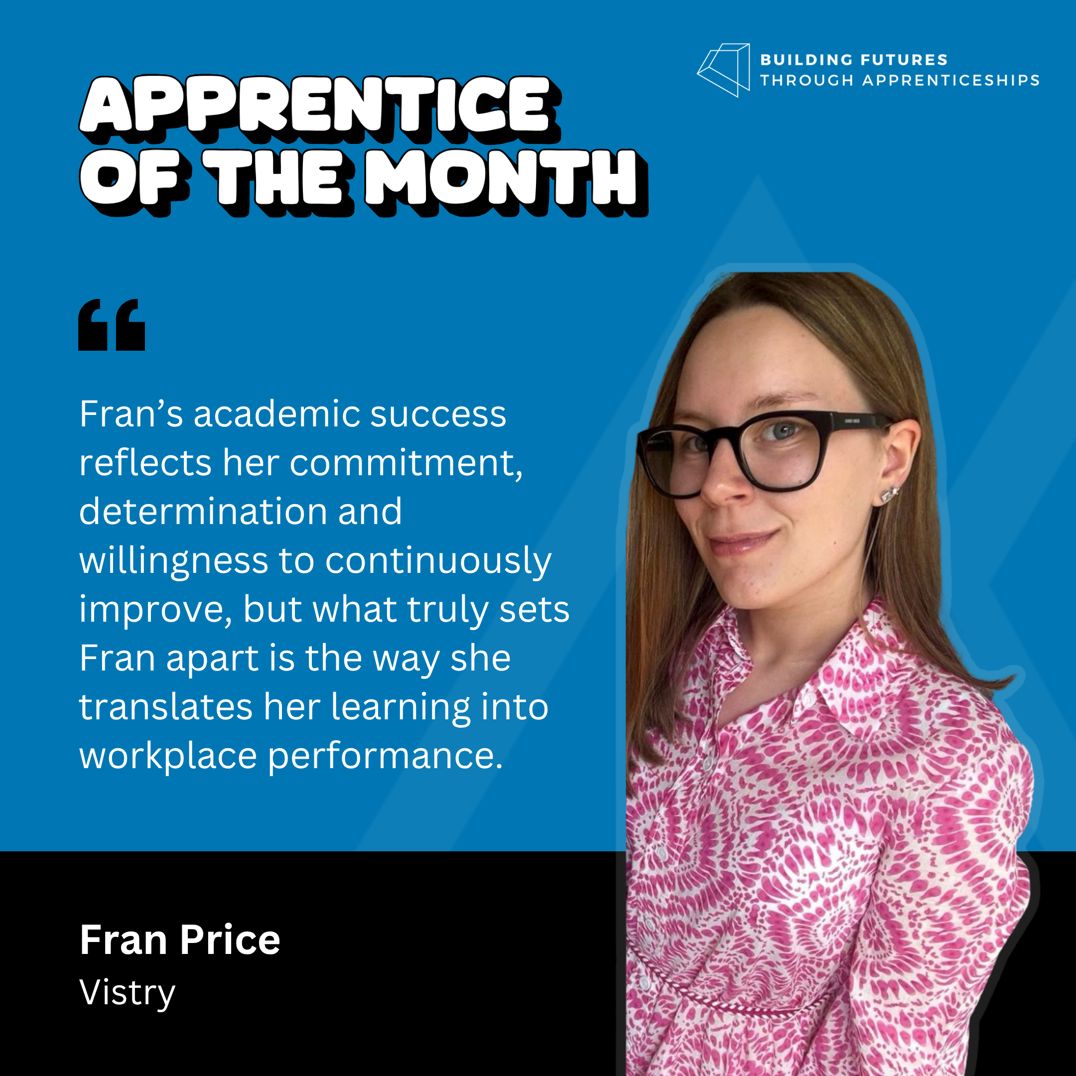 Apprentice of the Month - August 26