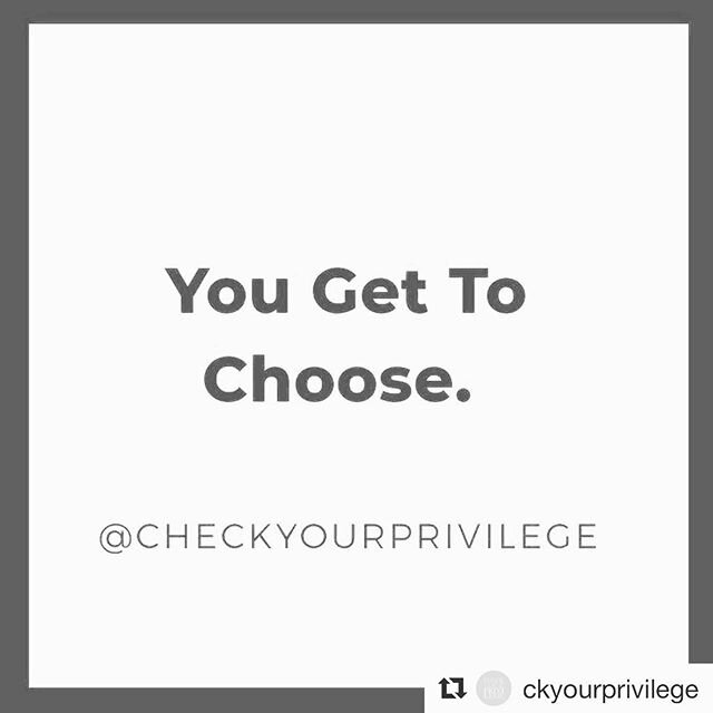 LEARN
how to be a real ally!
@ckyourprivilege is live right now. ・・・
This journey is a choice. 
You get full autonomy to choose your  path and who walks with you on it. I am grateful to walk with many of you. Just remember  it is not up to me to tell