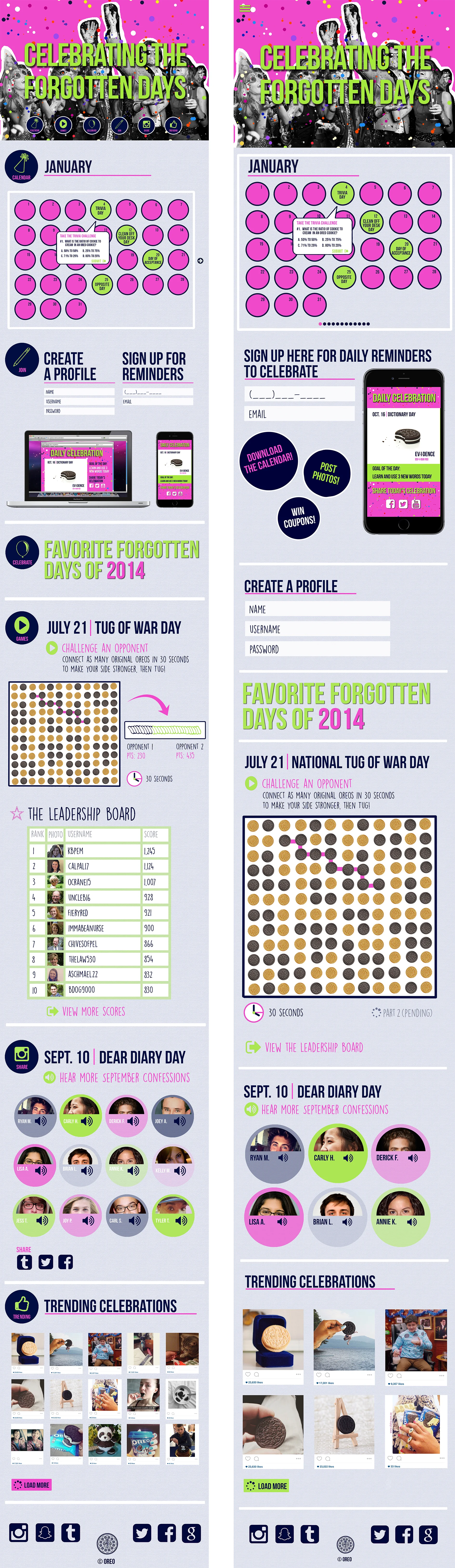 Desktop &amp; Mobile designs.