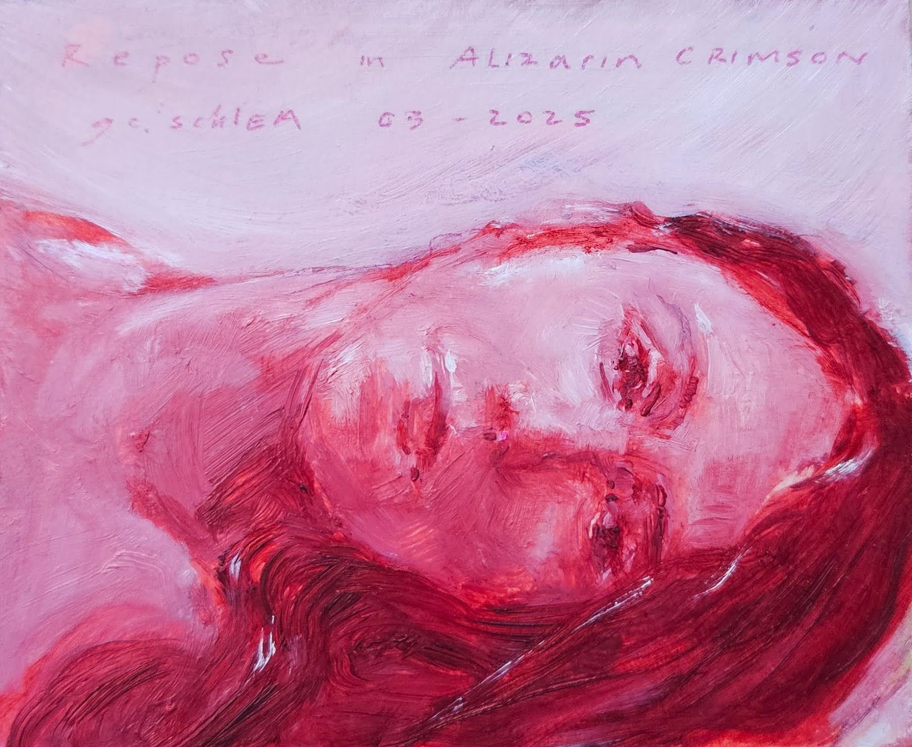 Color Study #2 Repose in Alizarin Crimson