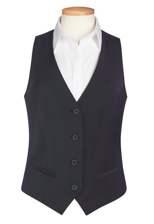 knee length dresses for ladies Chocolate Brown Waistcoat