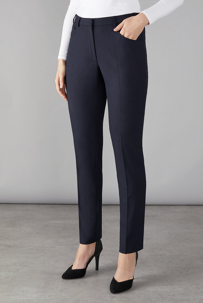 Slim Fit Twill Pants - Black - Ladies | H&M US
