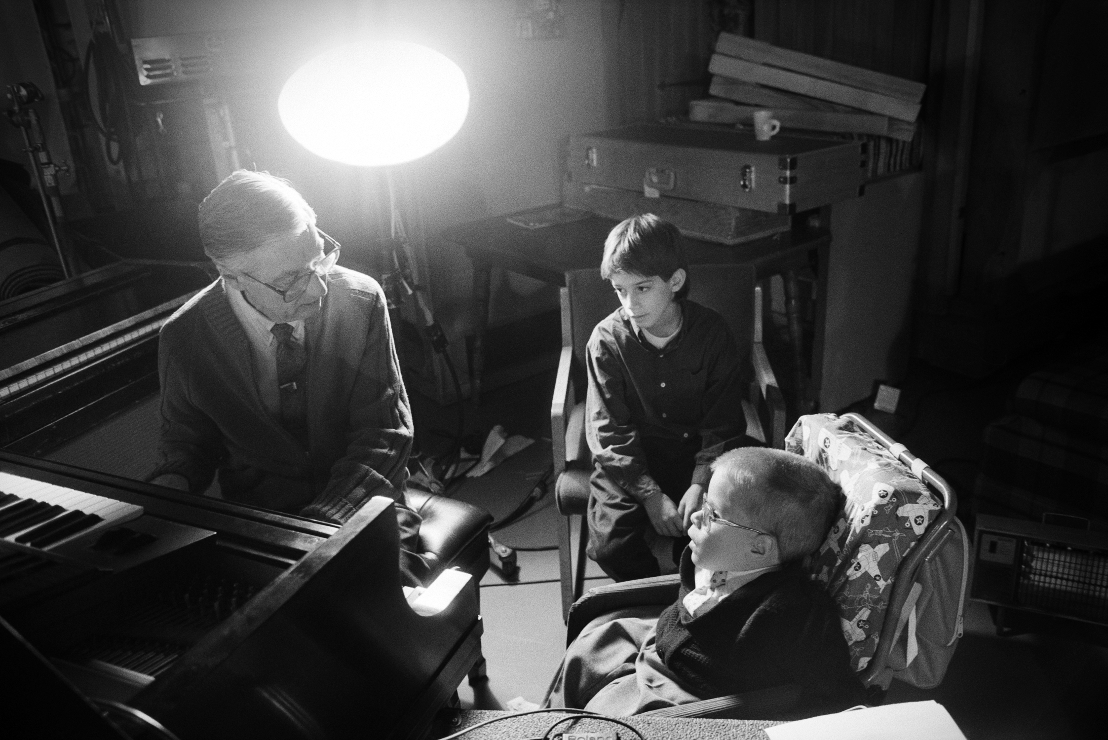 Fred Rogers and children