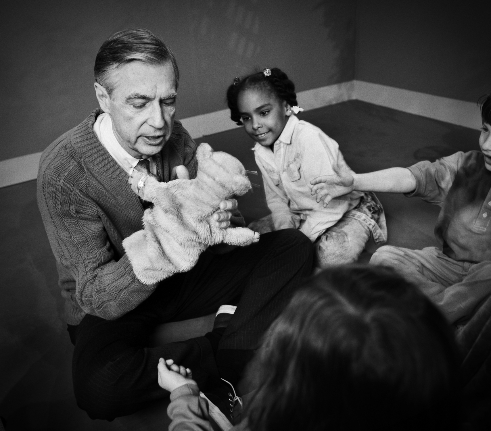 Fred Rogers and Daniel Tiger