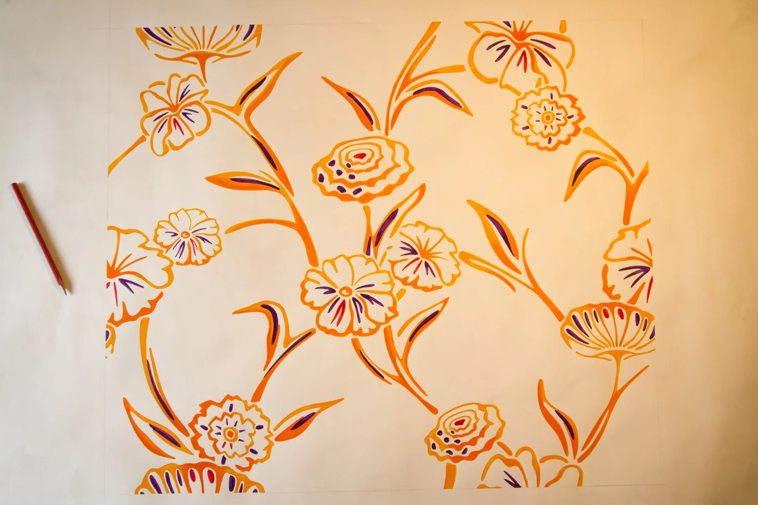 Flower Textile Design
