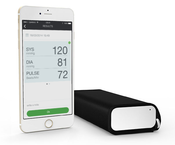 picture of the QardioArm Wireless Blood Pressure Monitor