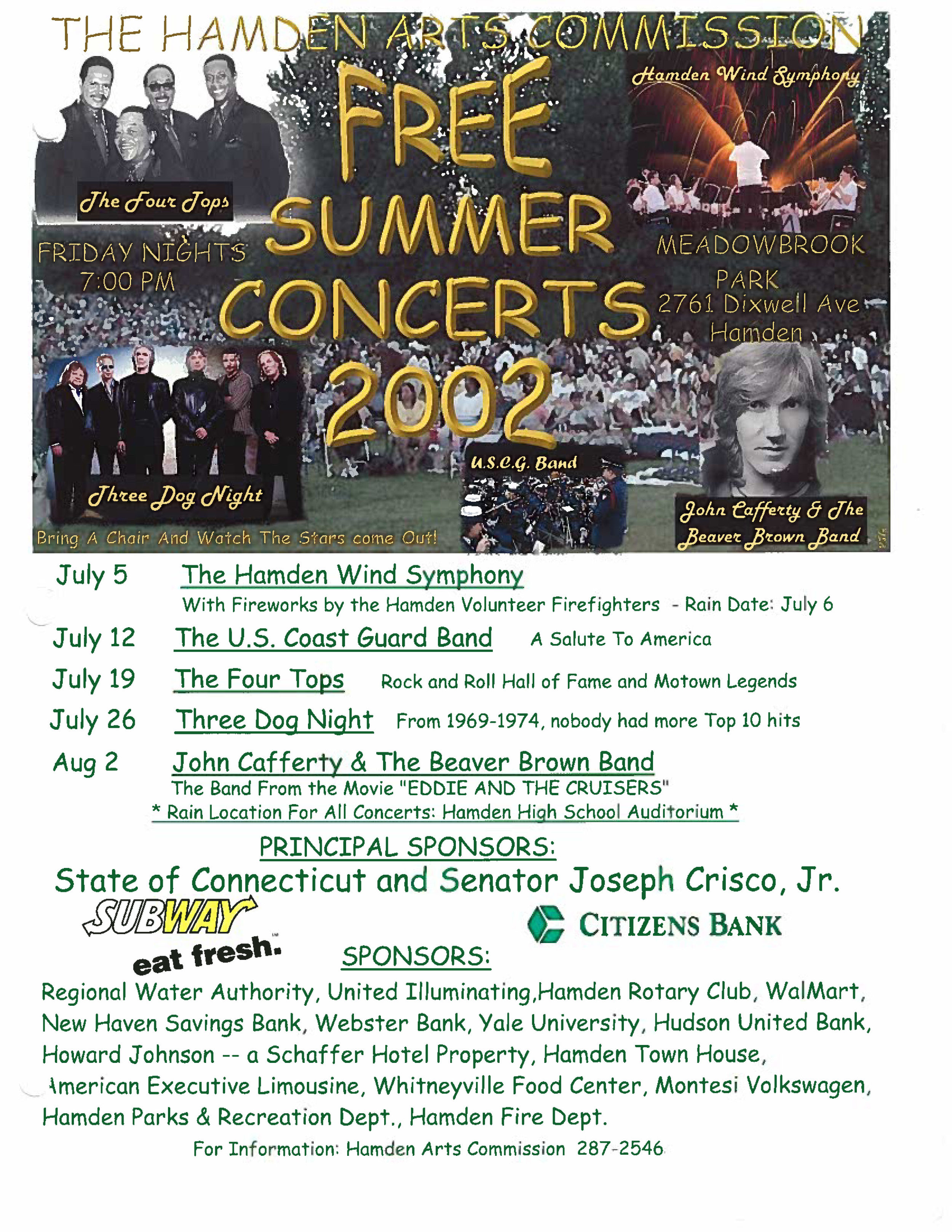 Hamden Summer Concerts 2020 — Hamden Arts Commission