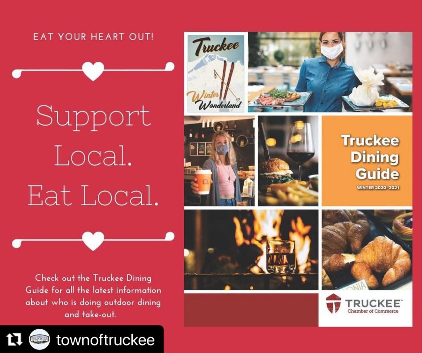 #Repost @townoftruckee 
・・・
If you are planning a delicious meal with a loved one over the Valentine&rsquo;s Day weekend, make sure you are up to date with all the outdoor dining, take out, and take and cook options available. 

The Truckee Winter Wo