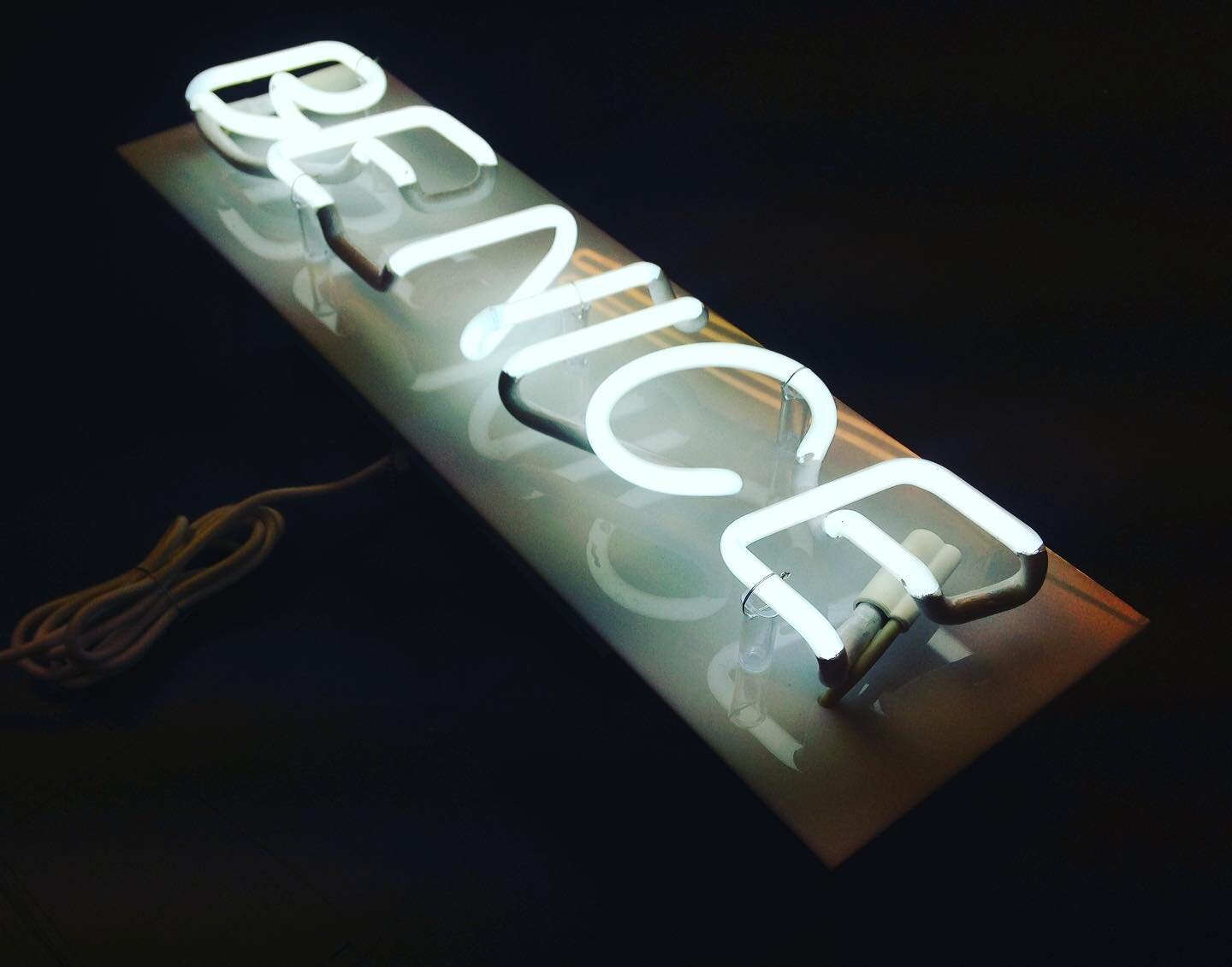 Happy friday y&rsquo;all- stay safe out there. #neon #sign #neonsign #pvdneon #pvd #providence #providenceneon #beniceorleave