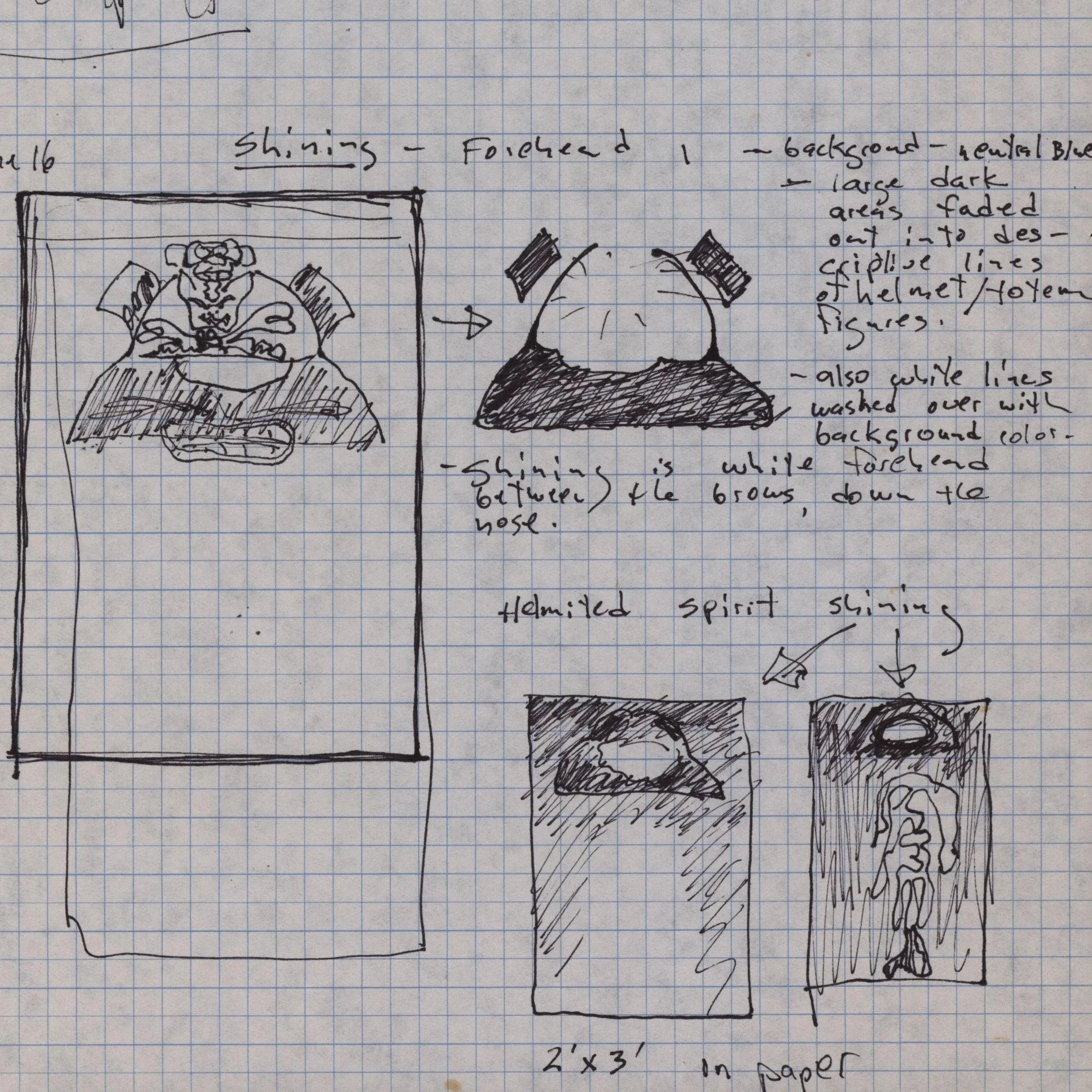 Helmets Inspiration &amp; Process, Sketch 1