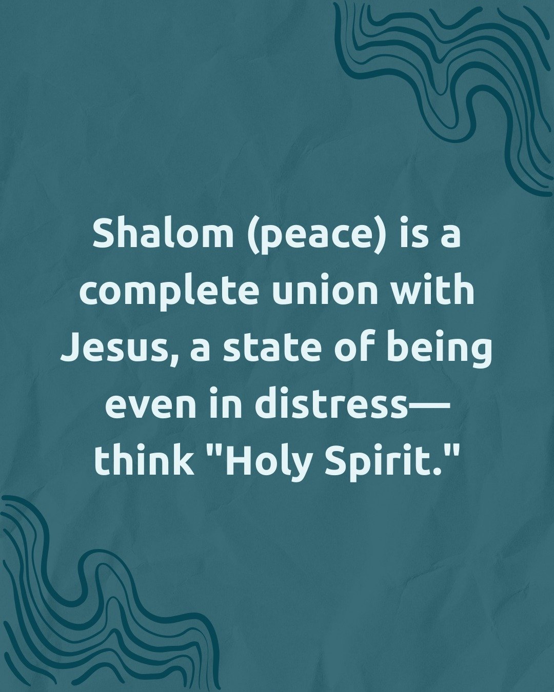 When Jesus and later the Apostle Paul talk about peace (shalom), they're talking about the context of the Holy Spirit freely given, to be in access with Jesus through distress and uncertainty. It's not a command to willpower peace on our own. 

This 