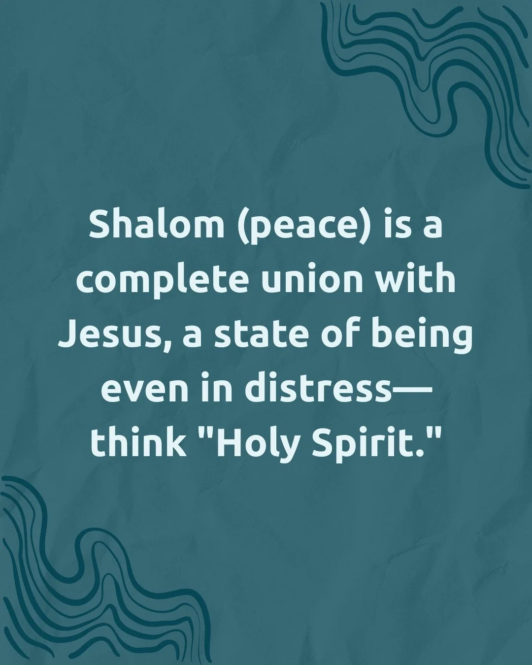 When Jesus and later the Apostle Paul talk about peace (shalom), they're talking about the context of the Holy Spirit freely given, to be in access with Jesus through distress and uncertainty. It's not a command to willpower peace on our own. 

This 
