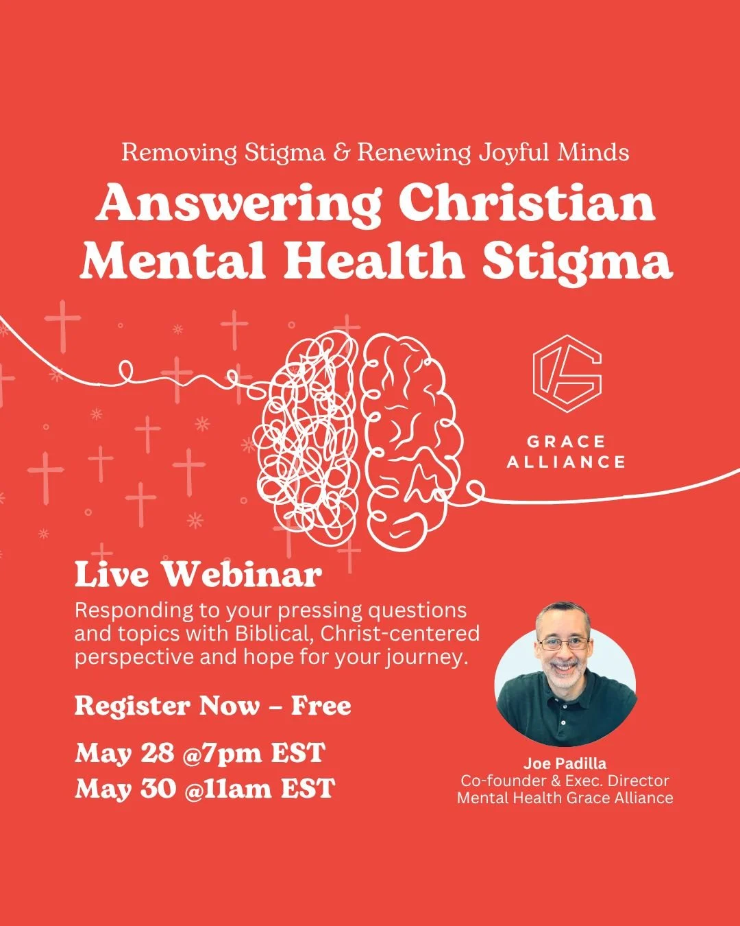 We're tackling misconceptions with Biblical, Christ-centered hope (and with scientific insights) - questions-topics requested from you (and live Q/A). Click the link in bio to register for FREE.

#AnxietySupport #anxietyawareness #faithandmentalhealt