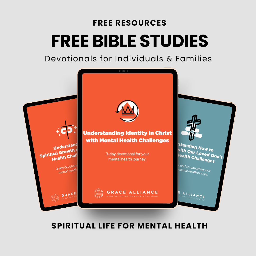 Free bible study devotionals for mental health support from Mental Health Grace Alliance