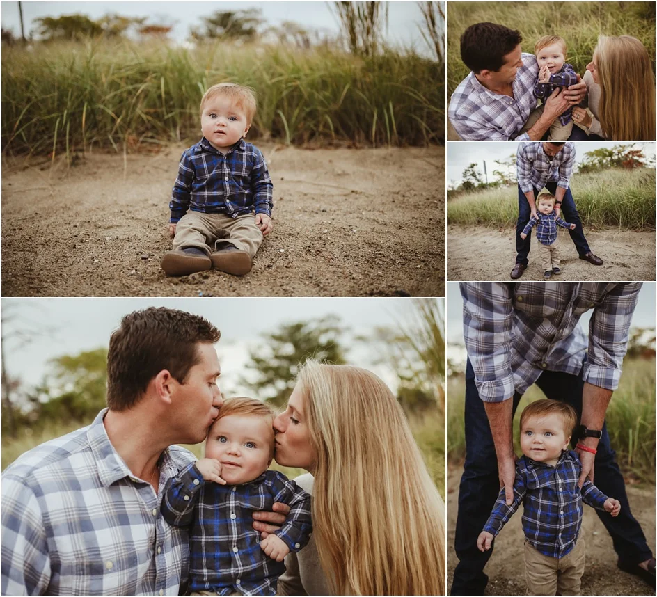 Family portraits at Weed Beach Darien Ct