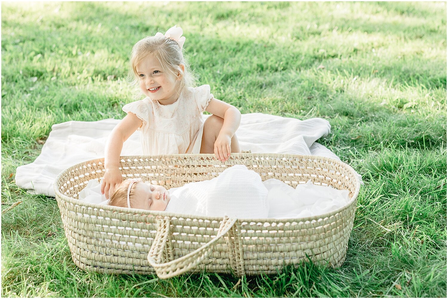 Outdoor Newborn Session in Connecticut by Kristin Wood Photography