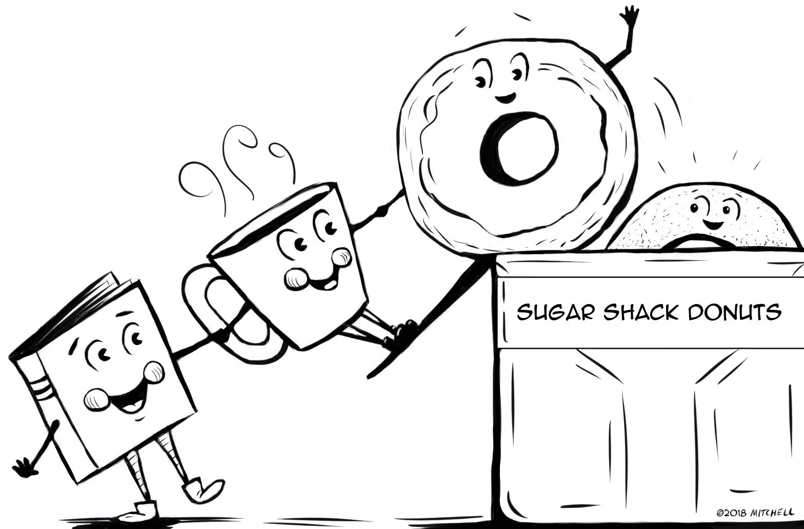 Coffee & a Good Book...with donuts!