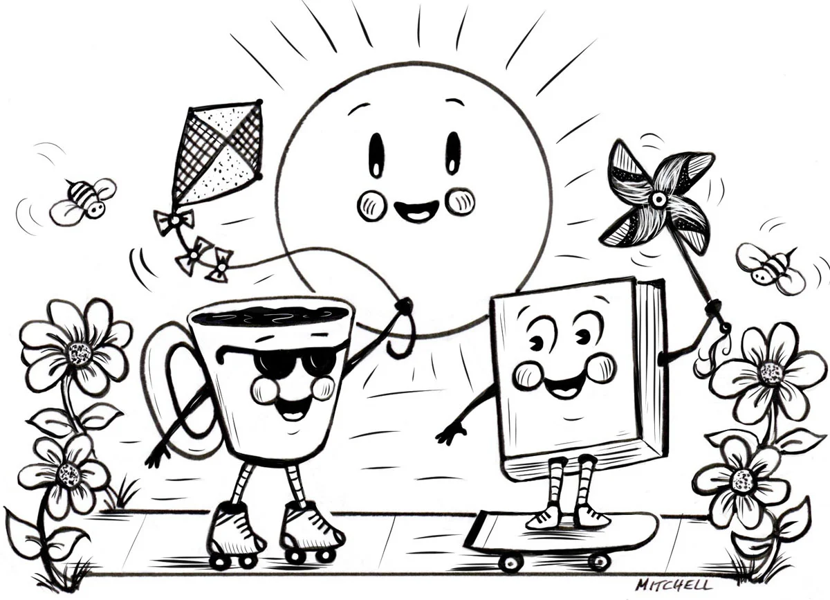 Skate into spring with Coffee & a Good Book!