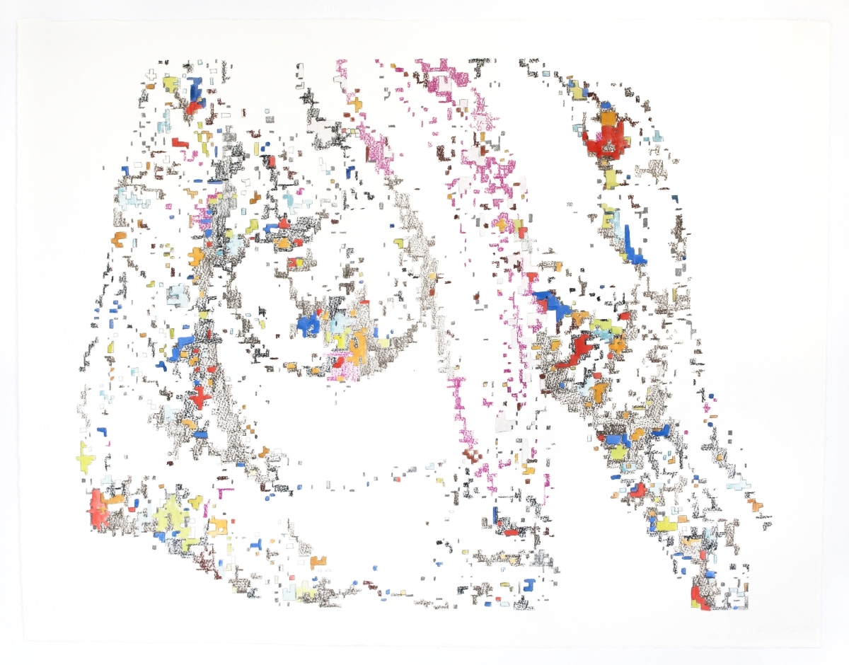    Imaginary Female #1    Graphite, color pencil, watercolor on Somerset, 2015 